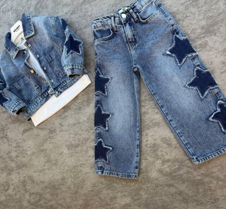 طقم جينز بناتي